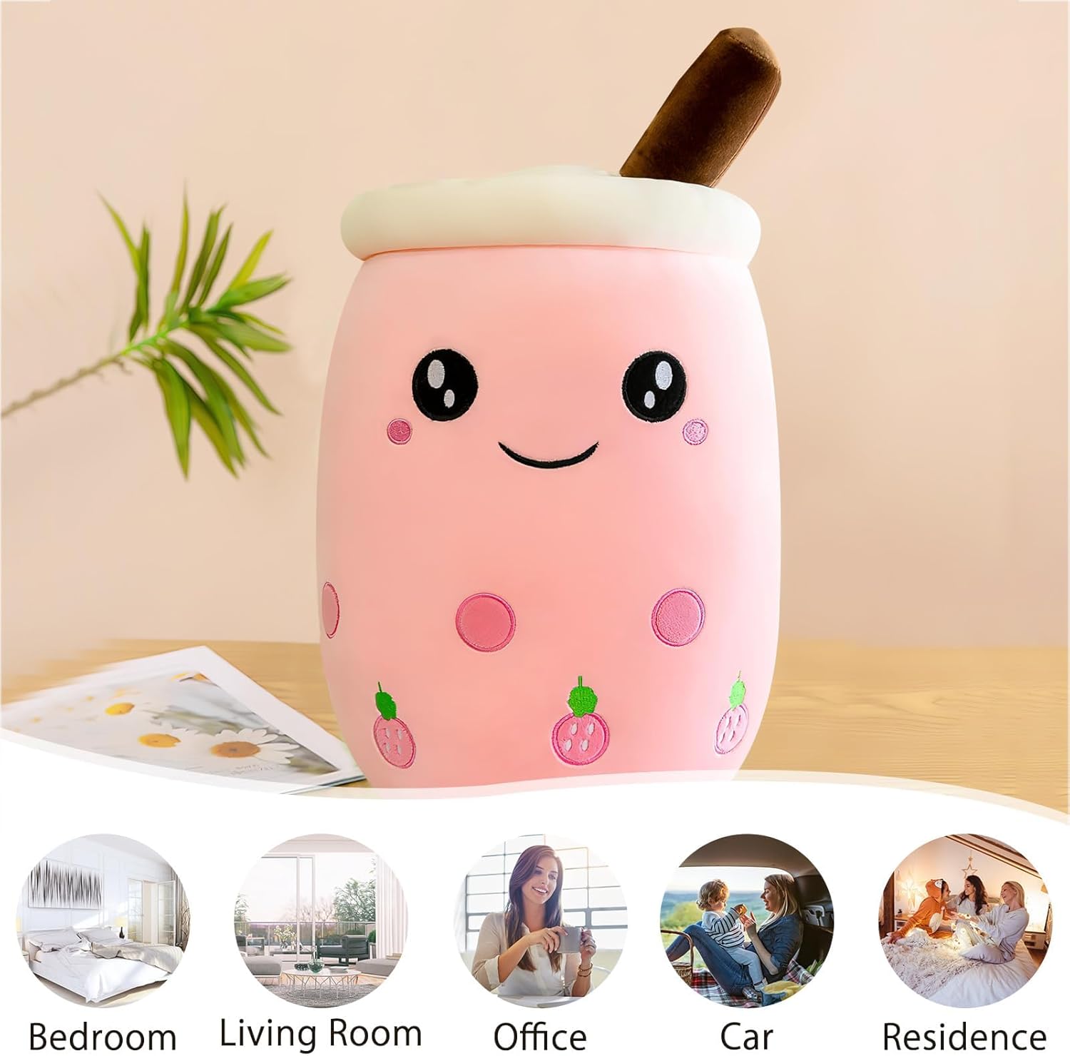 Boba Tea Strawberry Milk Shake