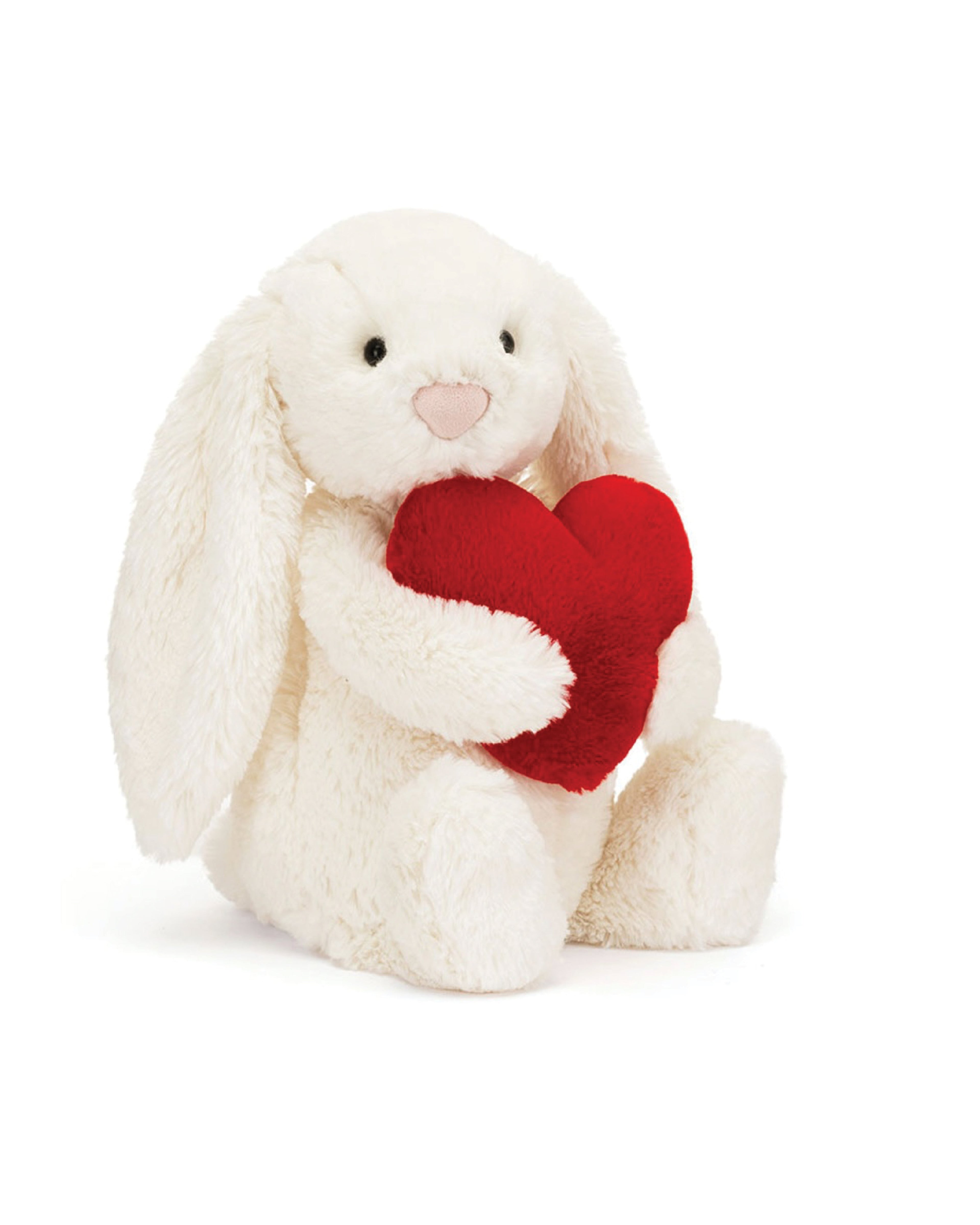 Bashful Red Love Heart Bunny