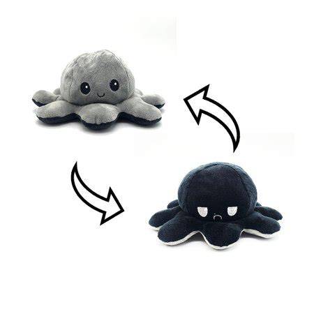 Reversible Octopus Black and Grey