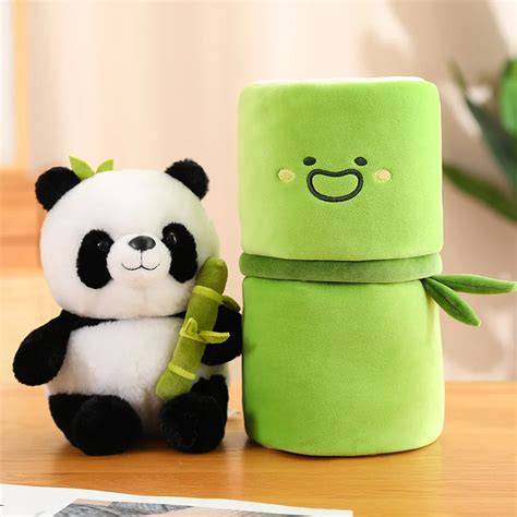 Bamboo Panda Plush with Bamboo Cover