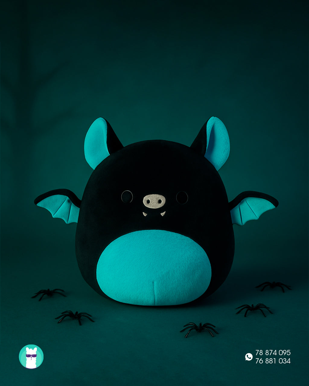 Aldous Teal and Black Fruit Bat