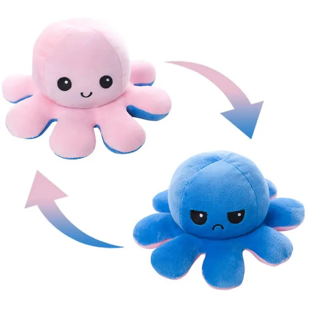 Reversible Octopus Pink and Blue