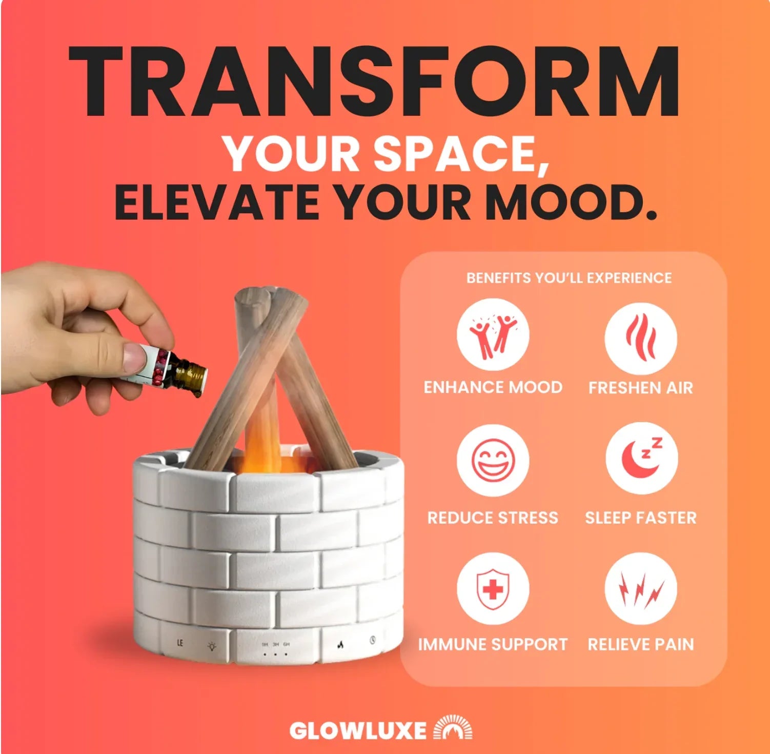 Bonfire Diffuser Mini Humidifier