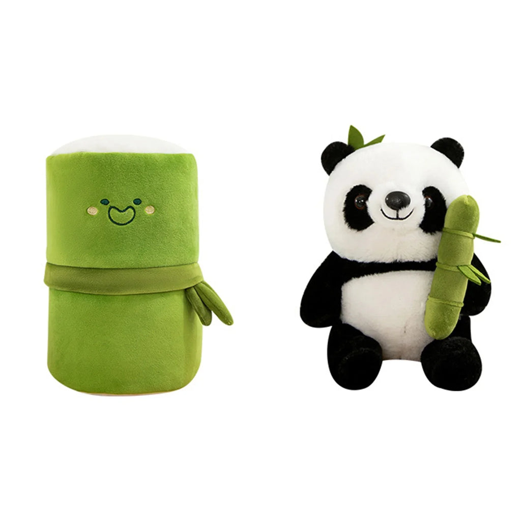 Bamboo Panda Plush with Bamboo Cover
