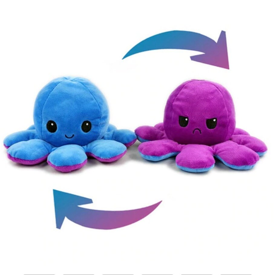 Mood Reversible Octopus Purple and Blue
